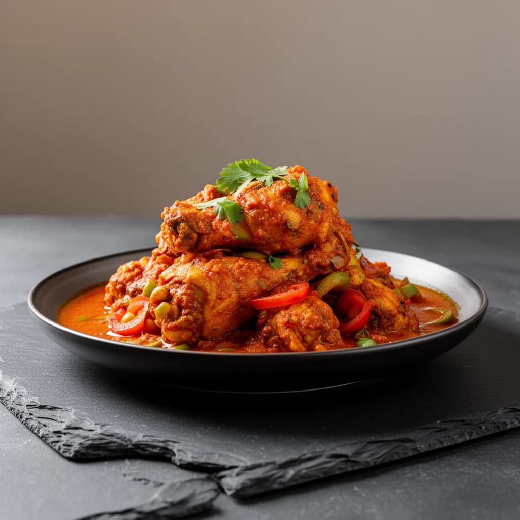 CHICKEN KARAHI — restaurant-quality dish photo for an online ordering menu