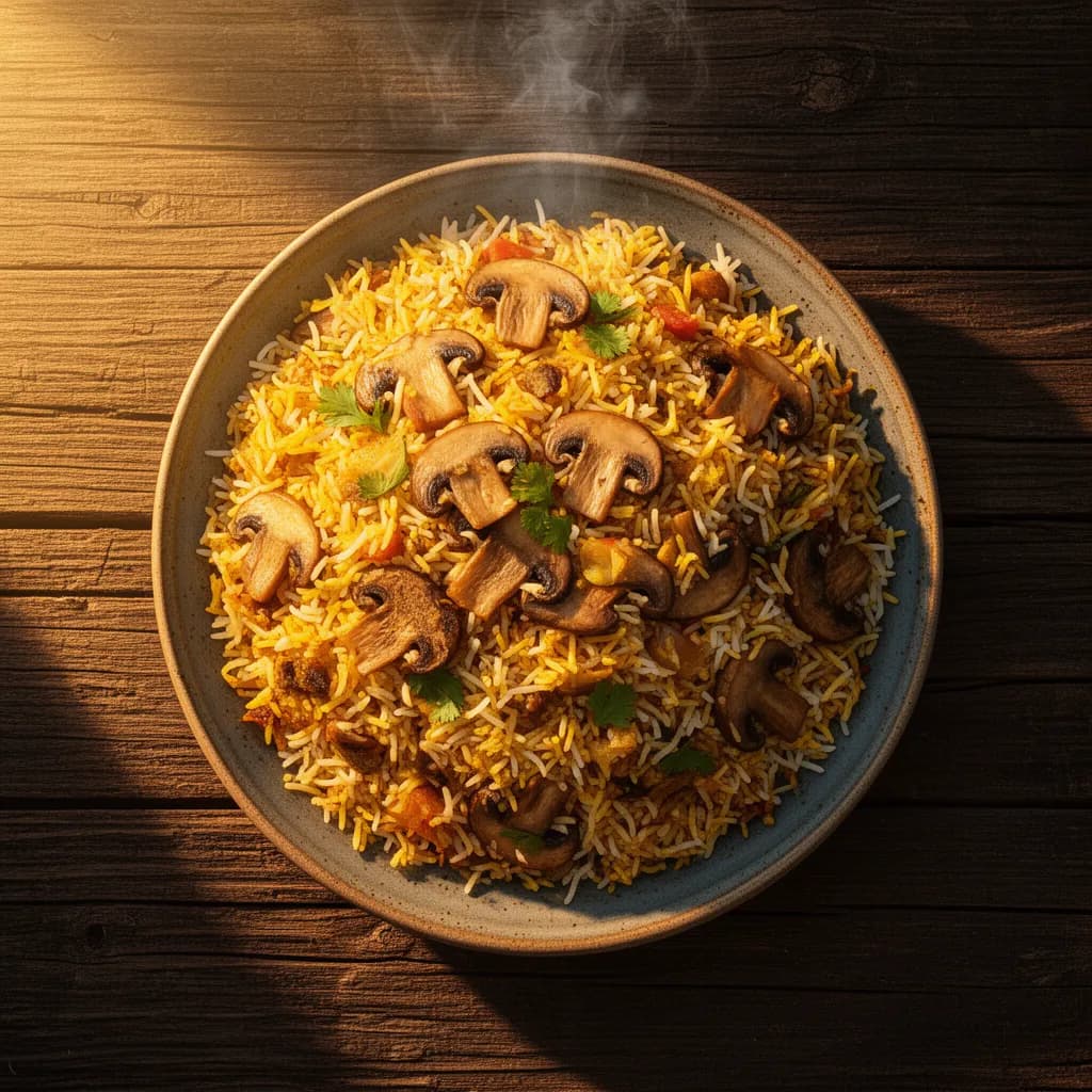 Mushroom Biryani