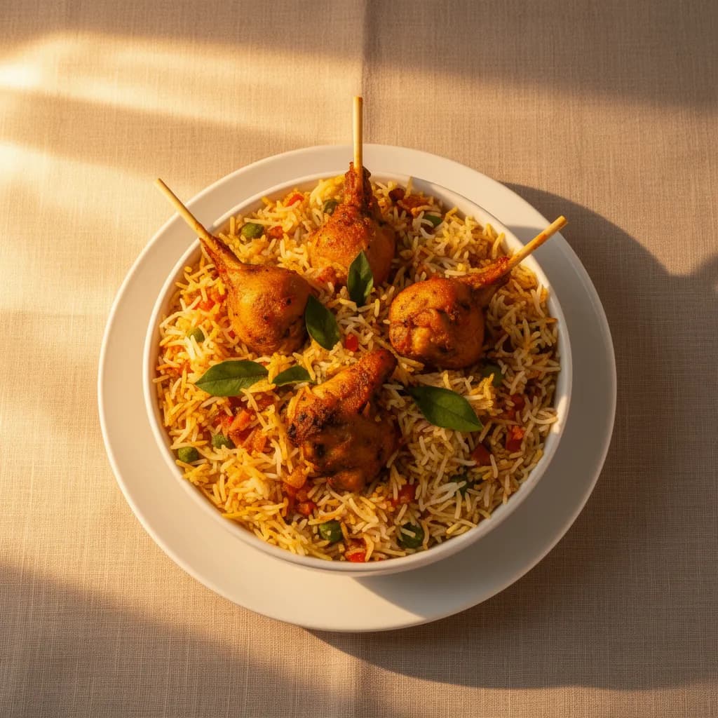 Chicken Lollipop Biryani