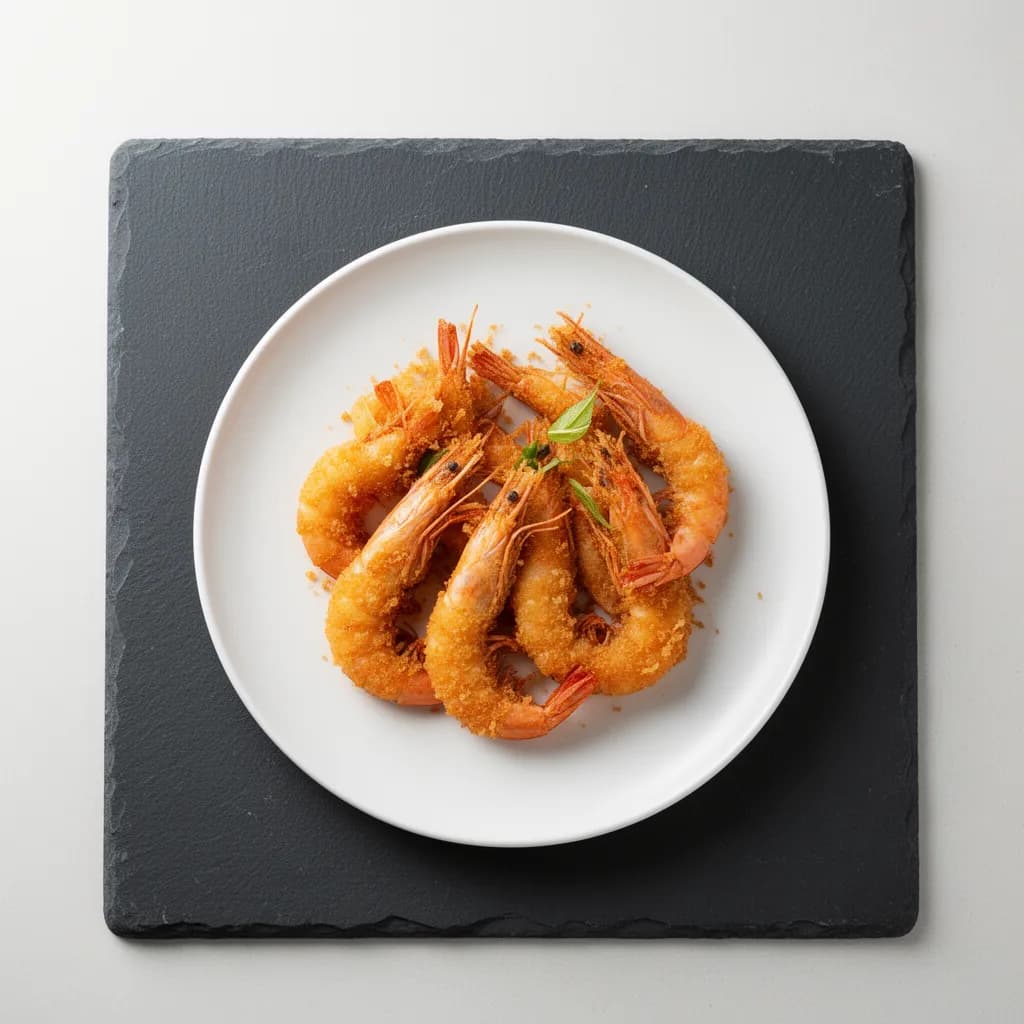 Golden Fried Prawns