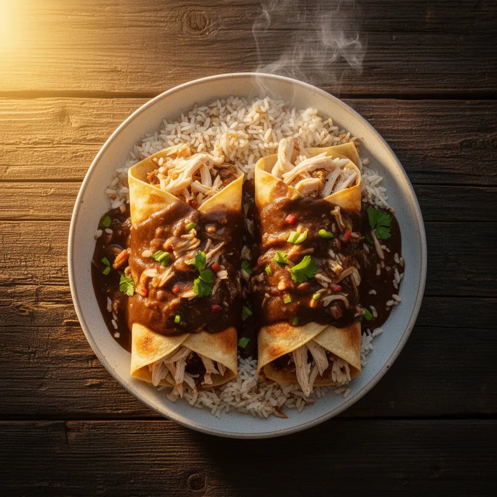 Mole Enchiladas