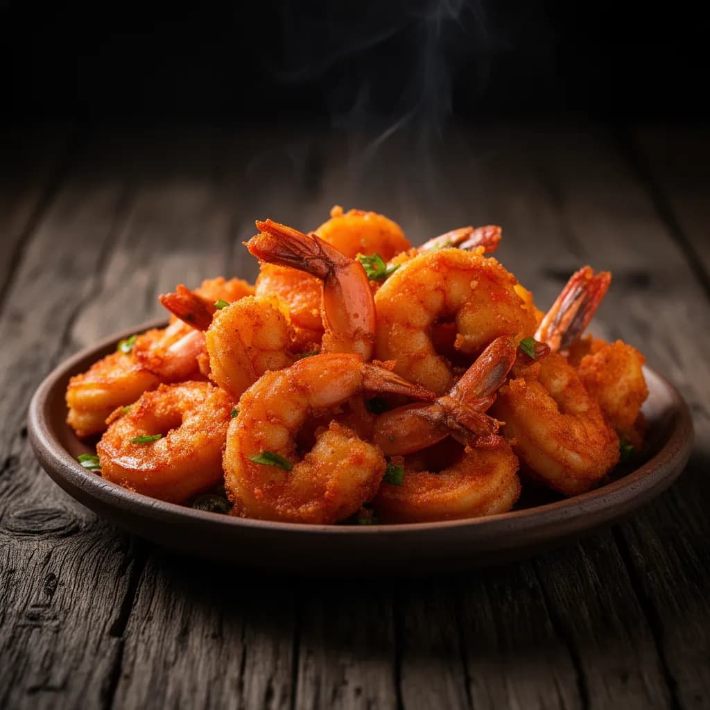 Prawns 65 — restaurant-quality dish photo for an online ordering menu