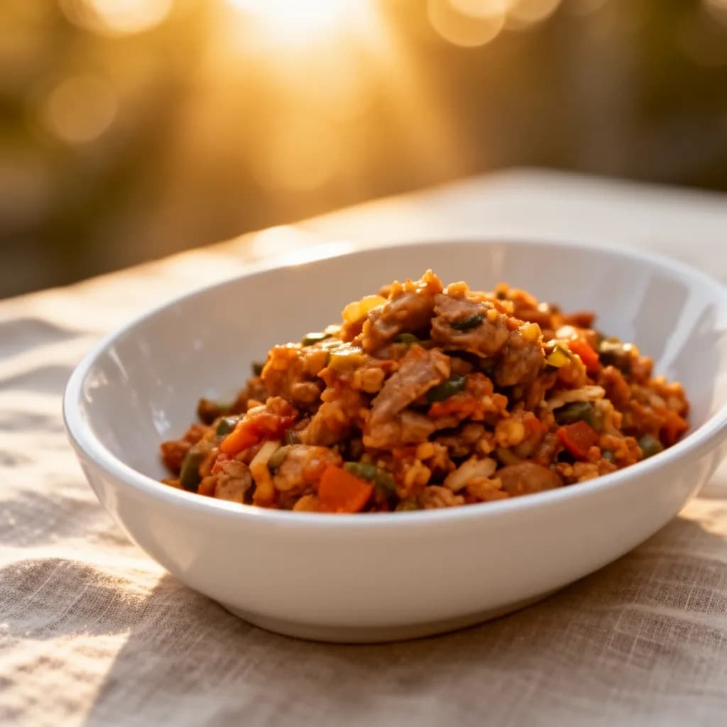 Can — restaurant-quality dish photo for an online ordering menu